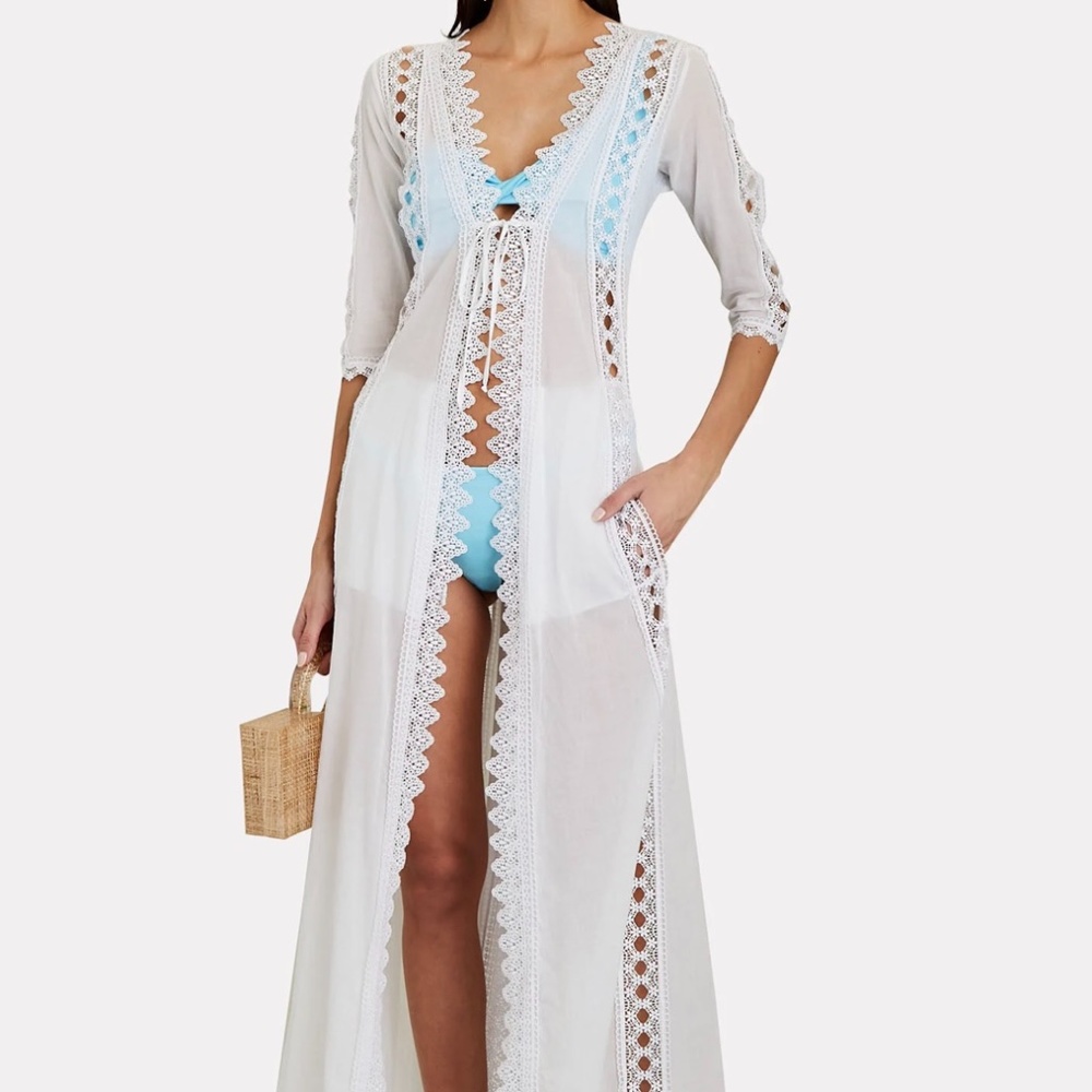 Charo Ruiz Ibiza White Ali Kaftan (Size S)